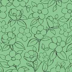 flower seamless patterns