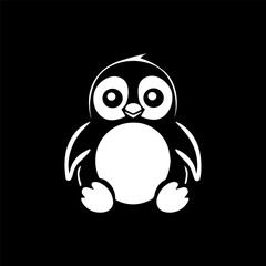 Obraz premium penguin silhouettes vector design, penguin icon.