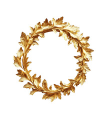 gold laurel wreath
