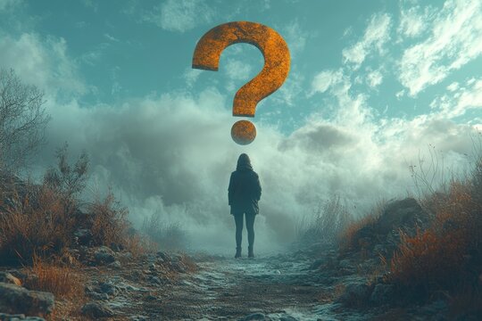 A person stands on a dirt road, questioning the direction they should take