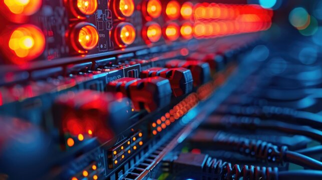 A close-up view of a group of wires tightly bound together, suitable for technology and electronics related projects