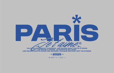 Minimalistic streetwear typographic print 