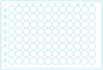 Microtiter plate or ELISA plate for laboratory analyses