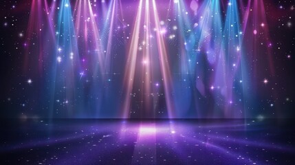 Magical Stage Spotlight Background