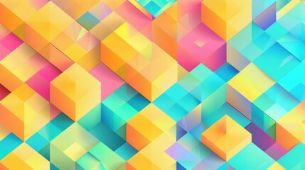 Abstract Colorful Geometric Pattern.