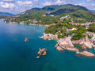 Grandfather and Grandmother Rocks, Hin Ta Hin Yai, in koh Samui island, Thailand