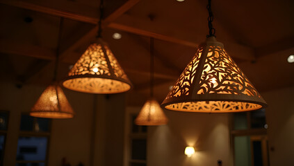 Softlight Elegance: Holiday Wooden Chandeliers