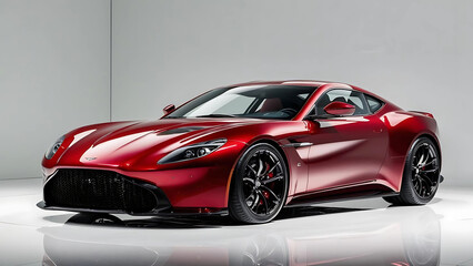 Naklejka premium Red sports car