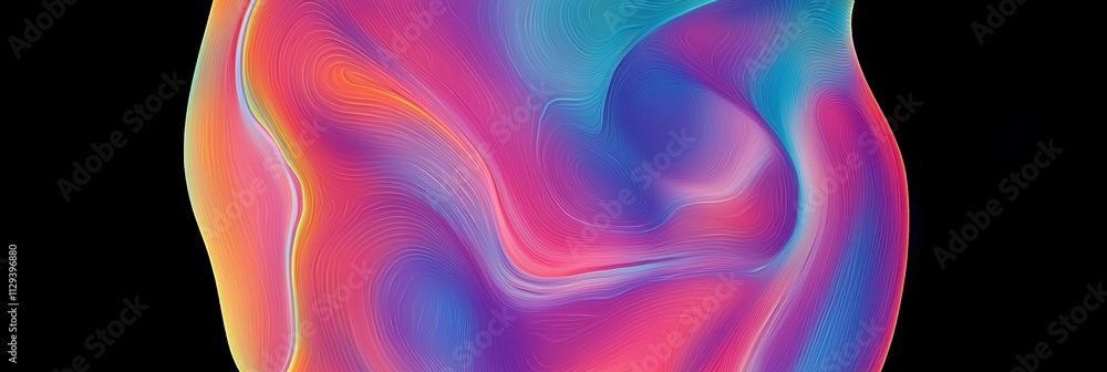 Poster a colorful abstract background with a curved curve