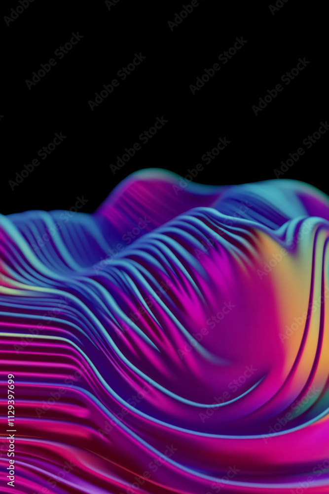 Poster a colorful abstract background with a black background