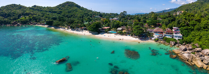Silver beach or crystal beach in koh Samui, Thailand