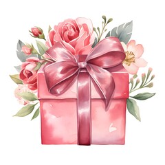 Bouquet of tulips overflowing from gift boxes for mothers day