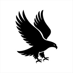 Bold Eagle Head Silhouette vector design