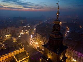 Wschód słońca Kraków Polska © DRONE QUEST