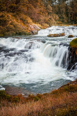 Obraz premium waterfall in autumn