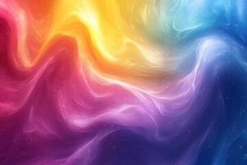 Fototapeta premium Abstract gradient swirl with rainbow hues