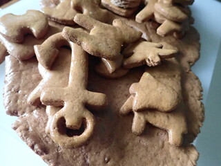 homemade traditional sweet christmass gingerbreads