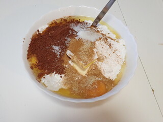 preparing sweet pastry for homemade baking
