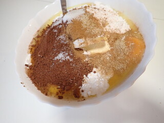 preparing sweet pastry for homemade baking