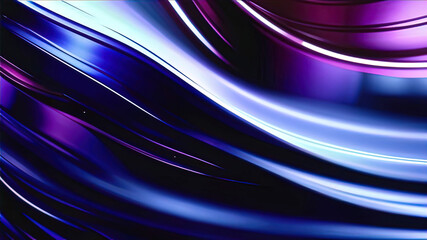 Fototapeta premium Abstract design of blue liquid texture on white background. Premium background of intertwining waves of horizontal movements