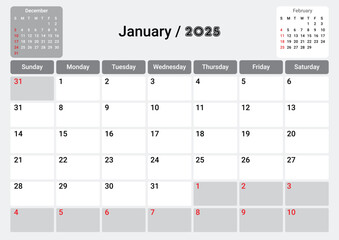 Happy new year 2025 gold text effect banner design template