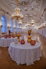 luxurious representative hall in prague castle