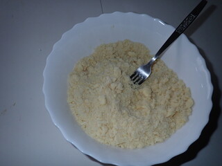 preparing sweet pastry for homemade baking