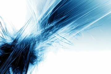 Fototapeta premium Abstract Blue Design with Sharp Lines and Dynamic Energy Burst