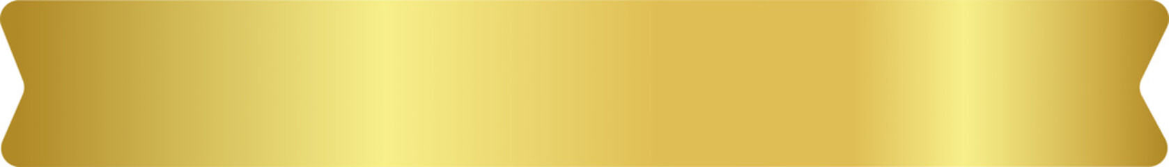 Gold Ribbon PNG - Elegant and Luxurious tag banner isolate transparent background