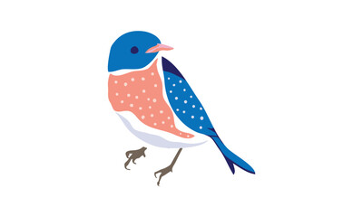 american flag and bird