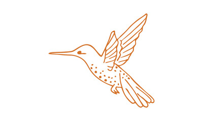 hummingbird and flower