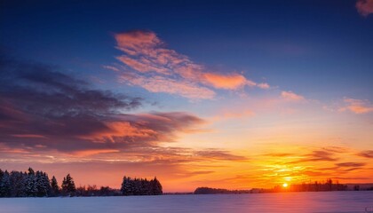 Obraz premium sunset over the river