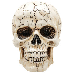 human skull isolated