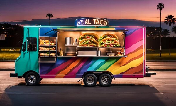 Taco food truck.