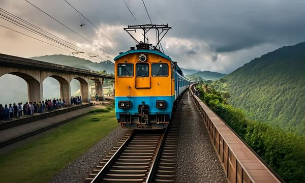 Trains in India.