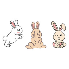 easter bunny and eggs