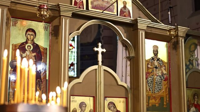 entourage in Romanian Orthodox church