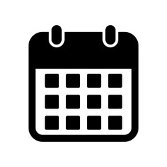 calendar icon isolated on transparent background