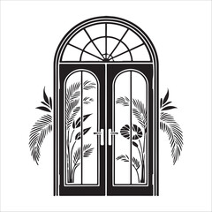 Open Door Icon Vector Design