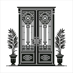 Open Door Icon Vector Design