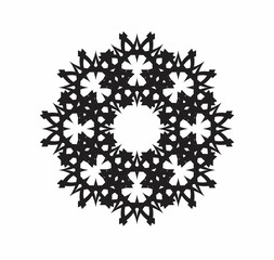 abstract floral ornament pattern (mandala)