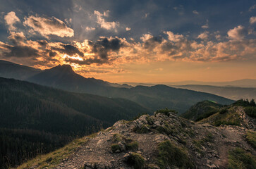 Tatry i zachód słońca  © DRONE QUEST