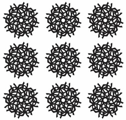 set of floral mandala patterns (background/ wallpaper)
