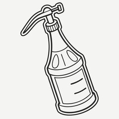 Spray bottle silhouette