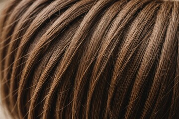 Macro  Brown Goat Hair .Macro with extremely shallow dof
