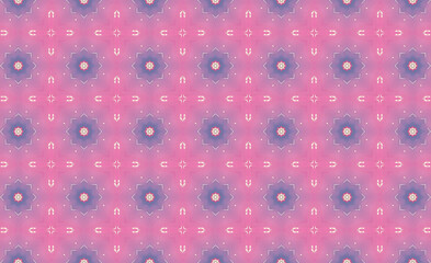 Pink and Purple Geometric Repeating Pattern