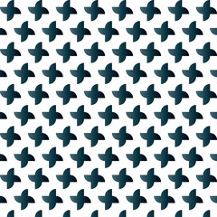 Fototapeta premium geometric seamless patterns with leaves (background)