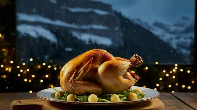 hot steaming chicken broast, christmas recipes, chicken broast, thanksgiving chicken broast, food stock videos, stock videos, foods videos, viral food recipes, chicken broast, winter food videos