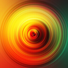 Colorful radial motion effect. Abstract rounded background. Color curves and sphere. Multi color gradient rings and circles wallpaper. Colored texture backdrop and banner.