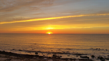 Fototapeta premium sunset at the beach
